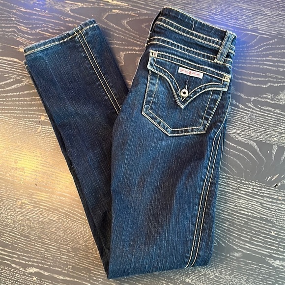 Hudson Jeans Straight Leg Low Rise Dark Wash size 2 short - Picture 1 of 10